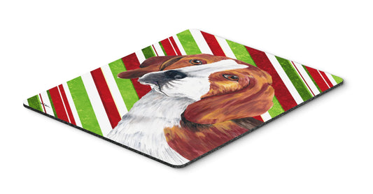 Caroline's Treasures SC9329MP Beagle Candy Cane Holiday Christmas Mouse Pad, Hot Pad or Trivet for Home Office Gaming Working Computers Laptop Mouse
