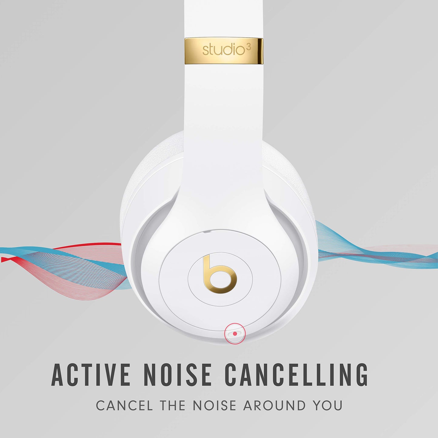 Beats Studio3 Wireless Noise Cancelling Over-Ear Headphones - Apple W1 Headphone Chip, Class 1 Bluetooth, 22 Hours of Listening Time, Built-in…