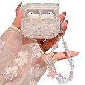 PHOEACC for AirPod Pro 3 Case 2025 Cute Dream Shell Pearl Shockproof Protective Cover with Strap Keychain Compatible for AirPods Pro 3rd Generation