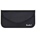 Techion Signal Blocking Bag, RFID Faraday Bag Shield Pouch Wallet Case for Cell Phone and Car Key FOB, Privacy Protection, Anti-Hacking - Black