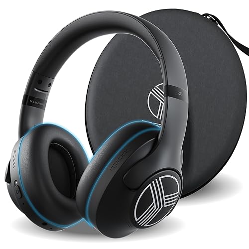 TREBLAB Z2 Hybrid Active Noise Cancelling Workout Headphones - Signature-HD Sound, Deep Bass, 58H Battery, Comfortable, Foldable Over Ear Bluetooth…