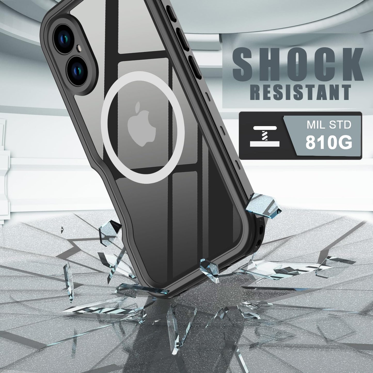 Comboproof for iPhone 16 Plus Case Waterproof, [Shockproof] [Dustproof] [IP68 Waterproof] Full-Body Hard Case Built-in [Lens Screen Protection]