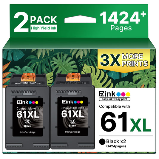 61XL 61 Ink Cartridges 4500 5530 Printer for HP 61 XL Black Ink Cartridges