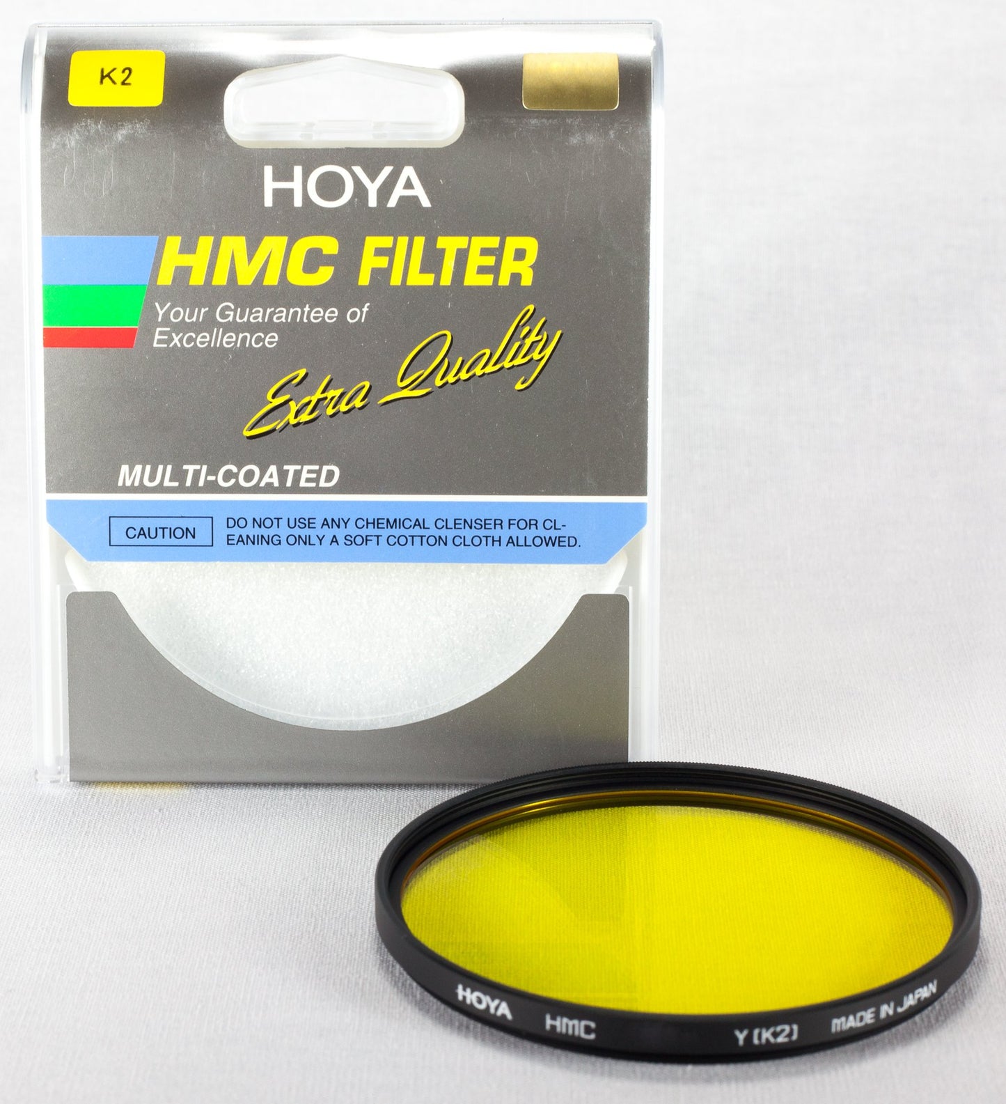 HOYA HMC K2 46mm Lens Filter (Yellow)- Tonal Enhancing Camera Filter for B&W Photography with Slim Aluminum Frame, Multi-Coated Optical Glass, Reduces