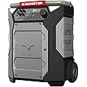 Monster Rockin' Roller 270 Portable Indoor/Outdoor Wireless Speaker, 200 Watts, Up to 100 Hours Playtime, IPX4 Water Resistant, Qi Charger, Connect