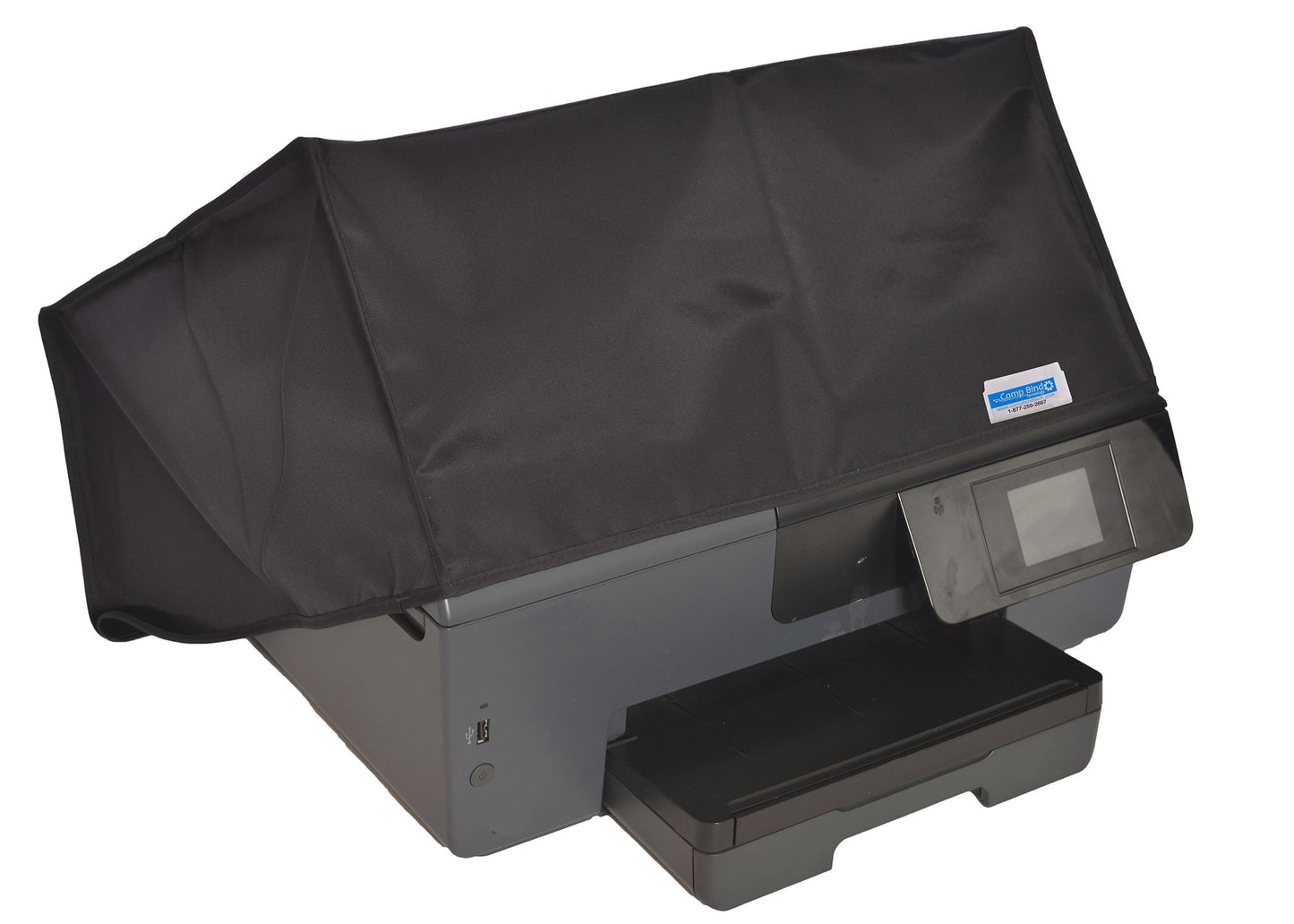 Comp Bind Technology, Dust Cover Compatible with HP OfficeJet Pro 7740 Wireless Inkjet Printer, Black Nylon and Anti-Static Cover, Dimensions 23''W x