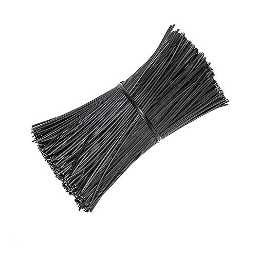 SumDirect 1000Pcs 4 Inch Plastic Twist Ties for Bags, Wire Cable Ties for Plants,Breads,Household and Office Use