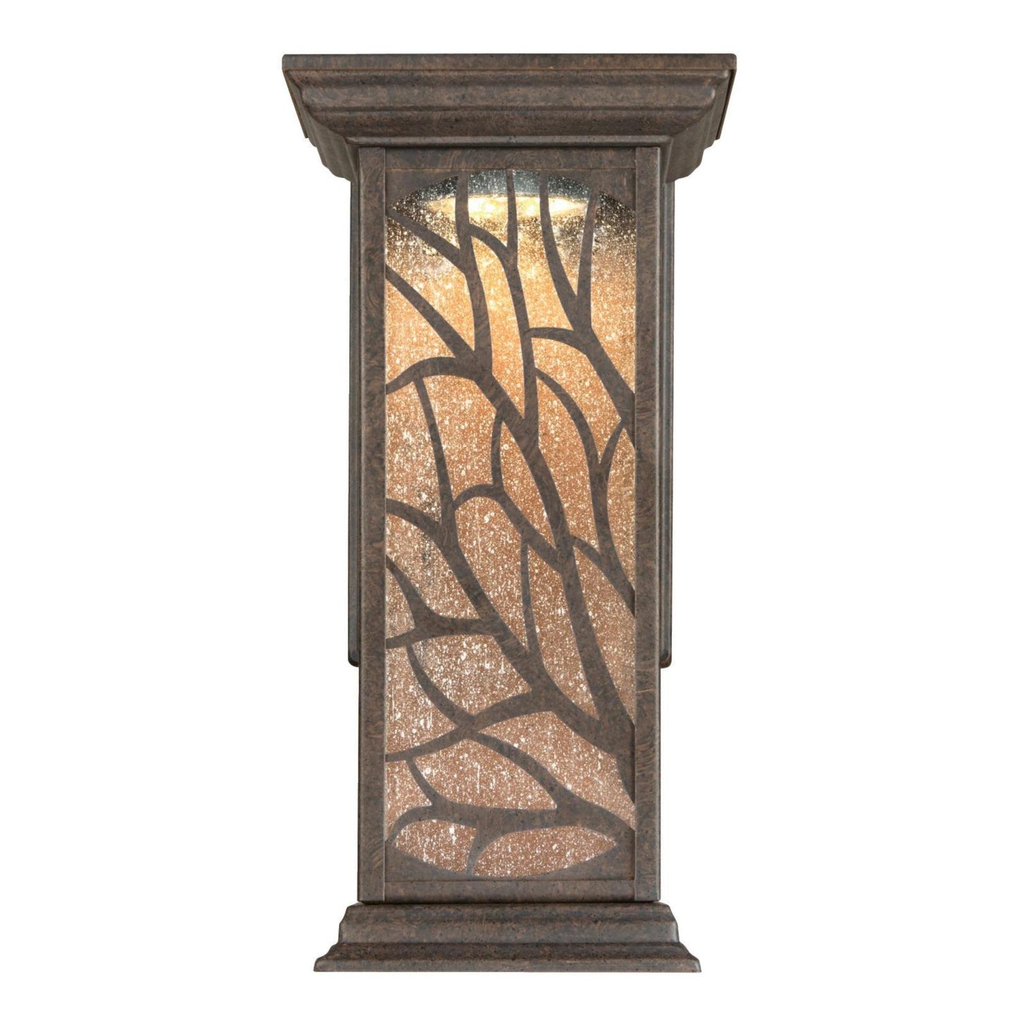 Westinghouse Lighting 6312000 Glenwillow One-Light LED, Victorian Bronze Finish with Clear Seeded Glass Outdoor Wall Fixture, 1 Pack