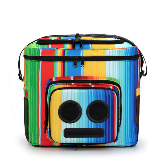 Super Real The #1 Cooler with Speakers & Subwoofer (Bluetooth, 20-Watt) for Parties/Festivals/Boat/Beach. Rechargeable Speaker Cooler, Works