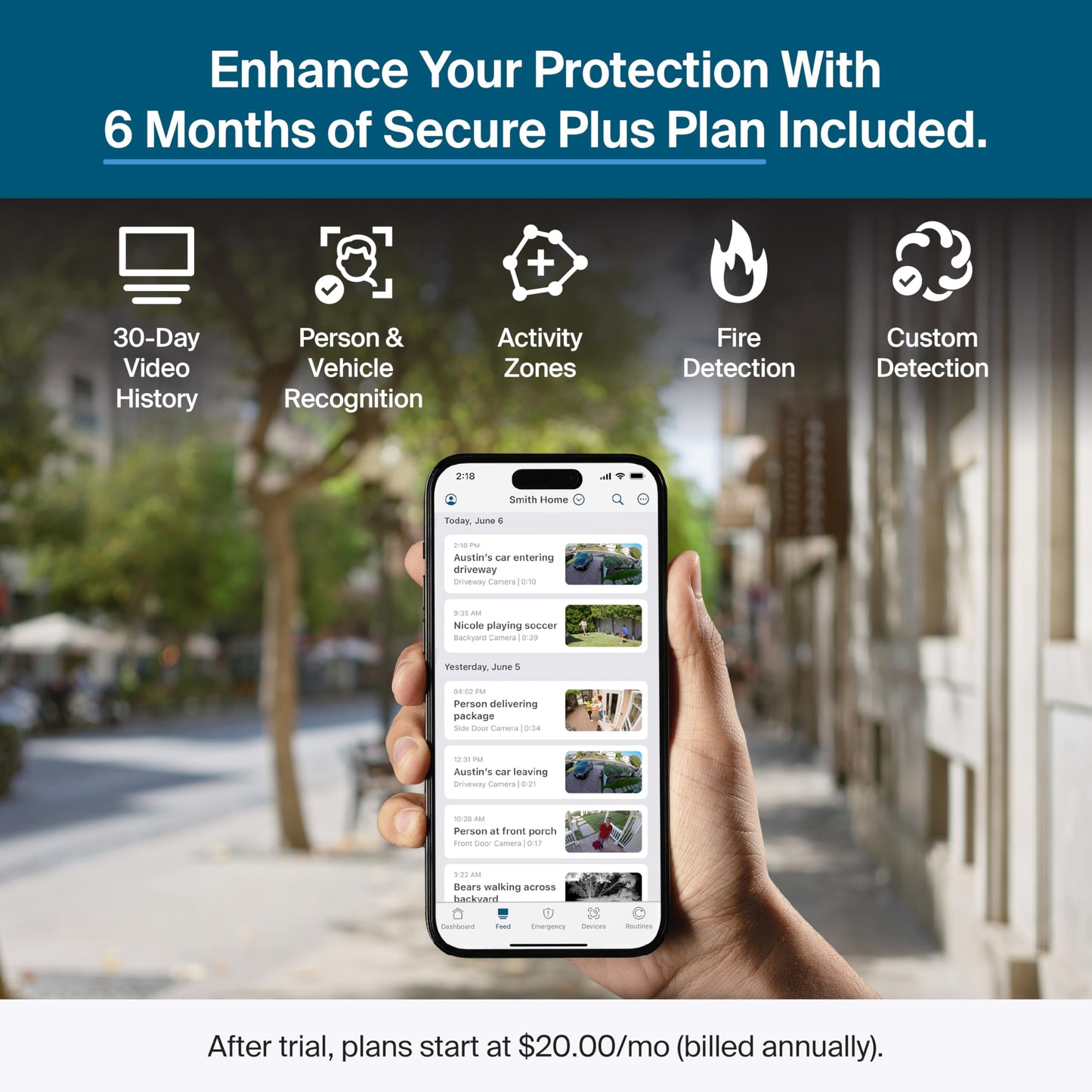 Arlo Pro Security Camera 2K HDR (6th Gen, 2025 Release) 2 Cam + 2 Solar Panels + 6 Months of Secure Plus Plan - Wireless Outdoor Camera, Battery