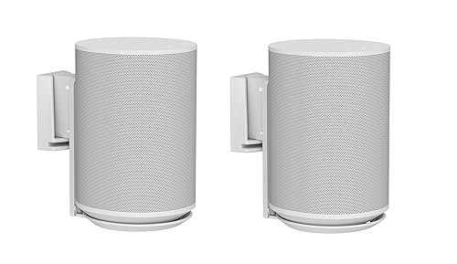 ynVISION.DESIGN Adjustable Wall Mount Compatible with Sonos ERA 100 Speaker - White 2 Pack