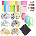 Sunmns Colorful Bundle Kit Accessories Set Compatible with Instax Mini 12 11 9 8 90 70 Camera, Accessory Include Film Stickers, Desk Frames, Hanging