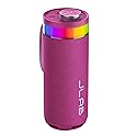 JLab Go Party Portable Bluetooth Speaker, Mulberry, 10 Watts of Power, 16+ Hours of Playtime, IP56 Waterproofing, Customizable RGB LED Lighting, Lab