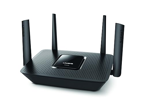 Linksys EA8300 Max-Stream: AC2200 Tri-Band Wi-Fi Router for Wireless Home Network, Uninterrupted Gaming and Streaming, MU-MIMO (Black)