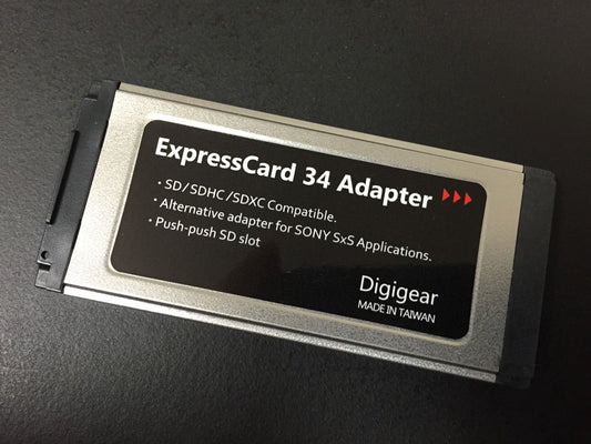Digigear SD/SDHC/SDXC TO EXPRESSCARD ADAPTER/READER FOR SONY SXS PRO CARD APPLICATION/REPLACEMENT UPTO 2TB (support from 8MB to 32 & 64 GB)