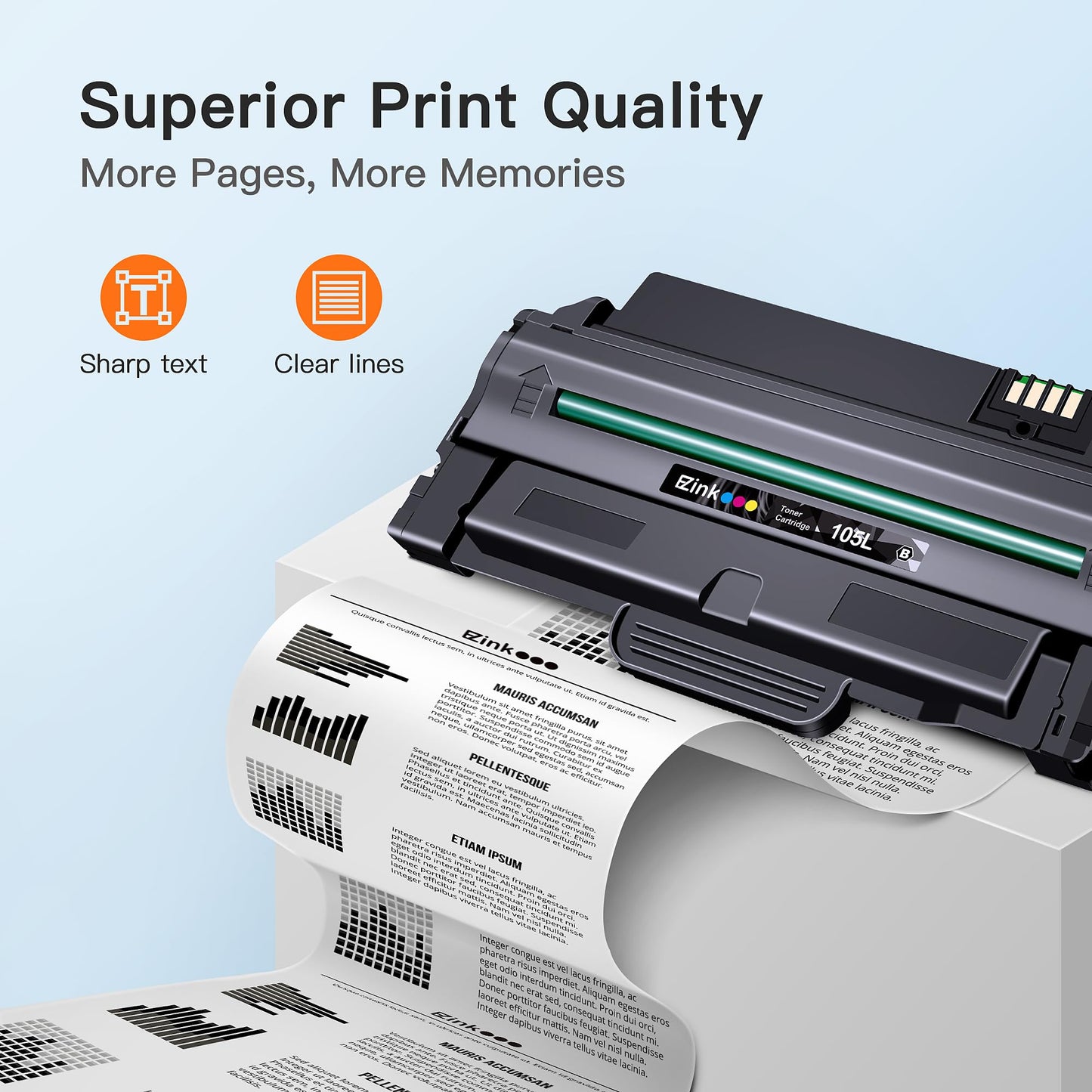 E-Z Ink 105L Toner Cartridge for Samsung MLT-D105L MLTD105L 105L SCX-4623F