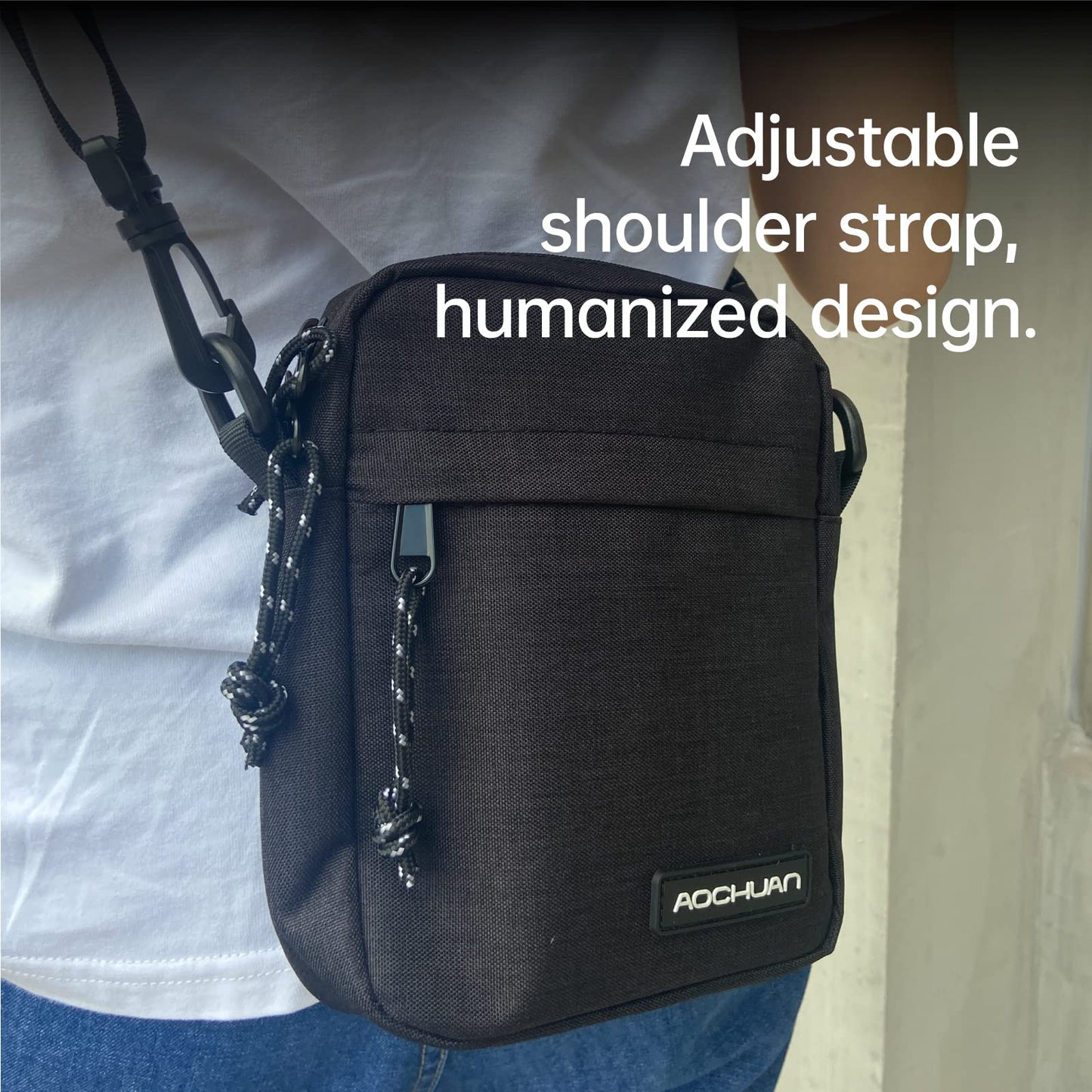 AOCHUAN B20 Camera Bag Gimbal Storage Sling Bag for Camera, Lens, 3-Axis Gimbal Stabilizer & Camera Accessories, with Compartment Insert, Mesh