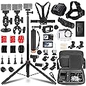 PellKing Accessories Kit for DJI Osmo Action 5pro/4/3,Carrying Case with Belt 135cm Selfie Stick Tripod Waterproof Housing Floating Handle Grip
