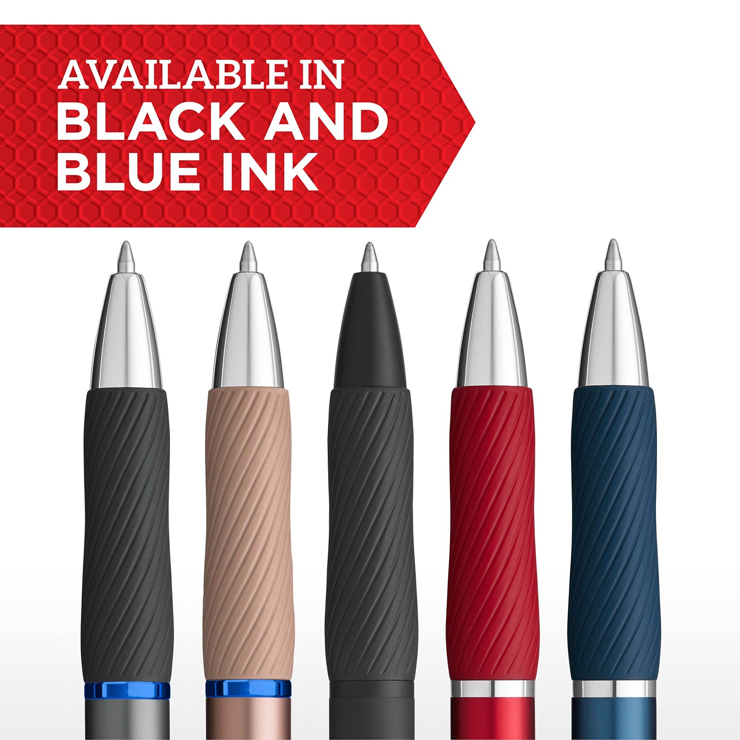 Sharpie S-Gel Pens, Sleek Metal Barrel, Gunmetal, Medium Point (0.7mm), Black Gel Ink, 4 Count