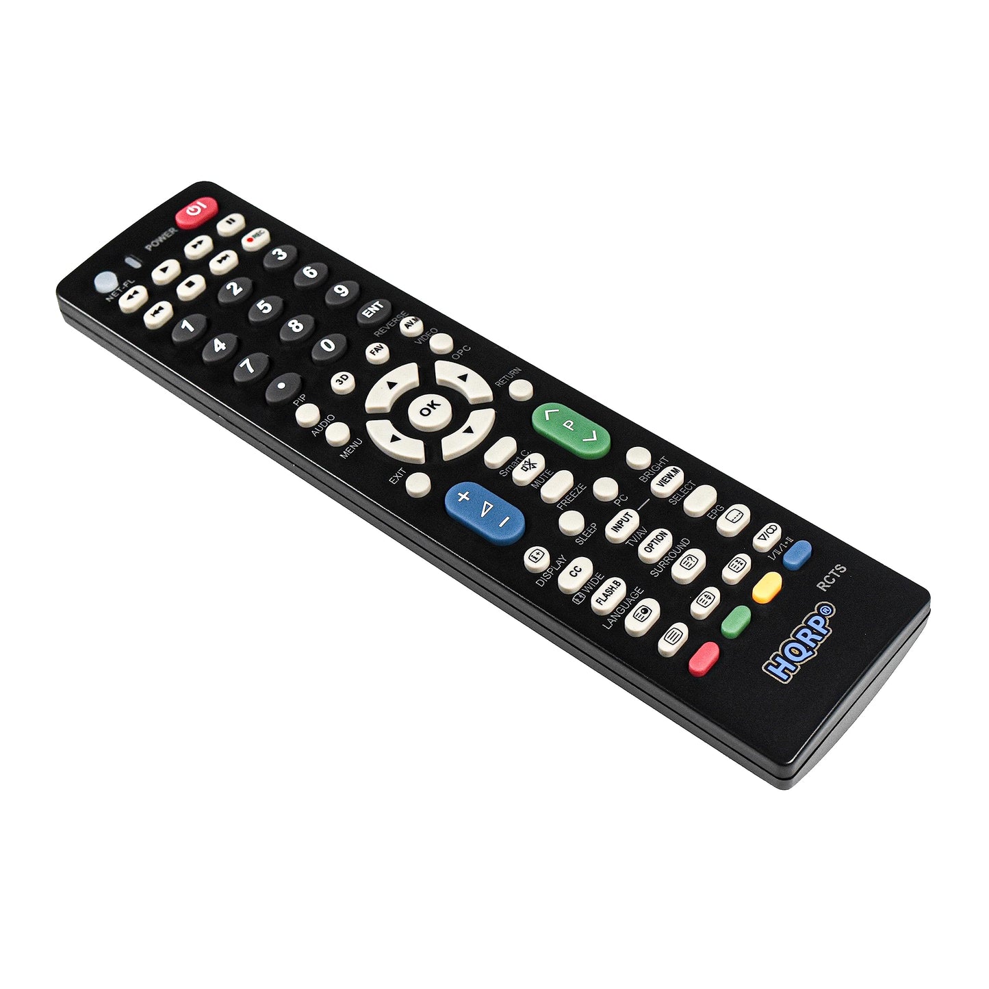 HQRP Remote Control fits Sharp LC-32GP1U LC-32GP3U-B LC-32GP3U-R LC-32GP3U-W LC-32L400M LC-32LE700UN LCD LED HD TV Smart 1080p 3D Ultra 4K AQUOS