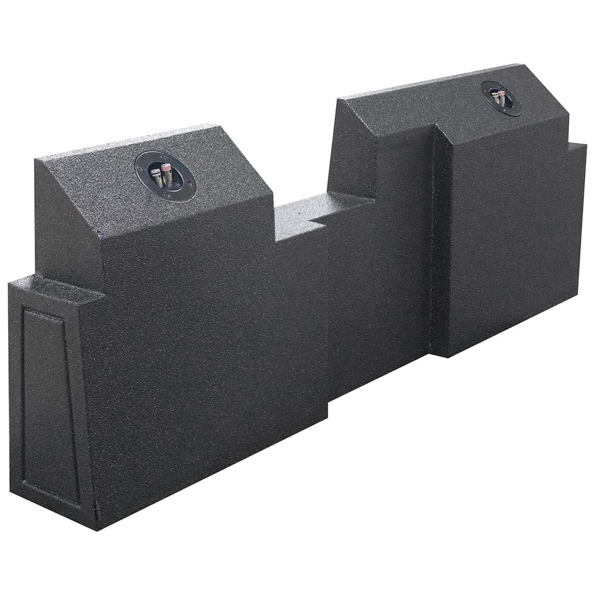 QPower Dual 10" Underseat Upfire QBomb Subwoofer Box for Jeep Gladiator