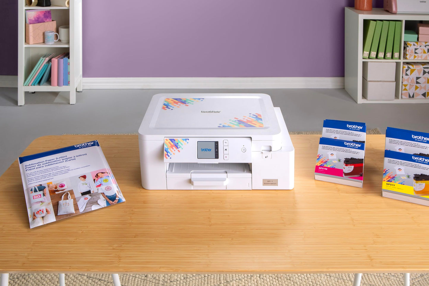 Brother Genuine Sublimation Ink Cartridge Set Black, Cyan, Magenta, Yellow Inks for Vibrant Prints - Reliable Sublimation Printing Supplies - Standard