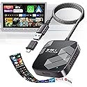 3-in-1 Wireless CarPlay Adapter, 2026 Upgraded Car TV Mate Pro Max [Metal & Glass Case] Convert Wired to Wireless Apple Car Play/Android Auto or HDMI