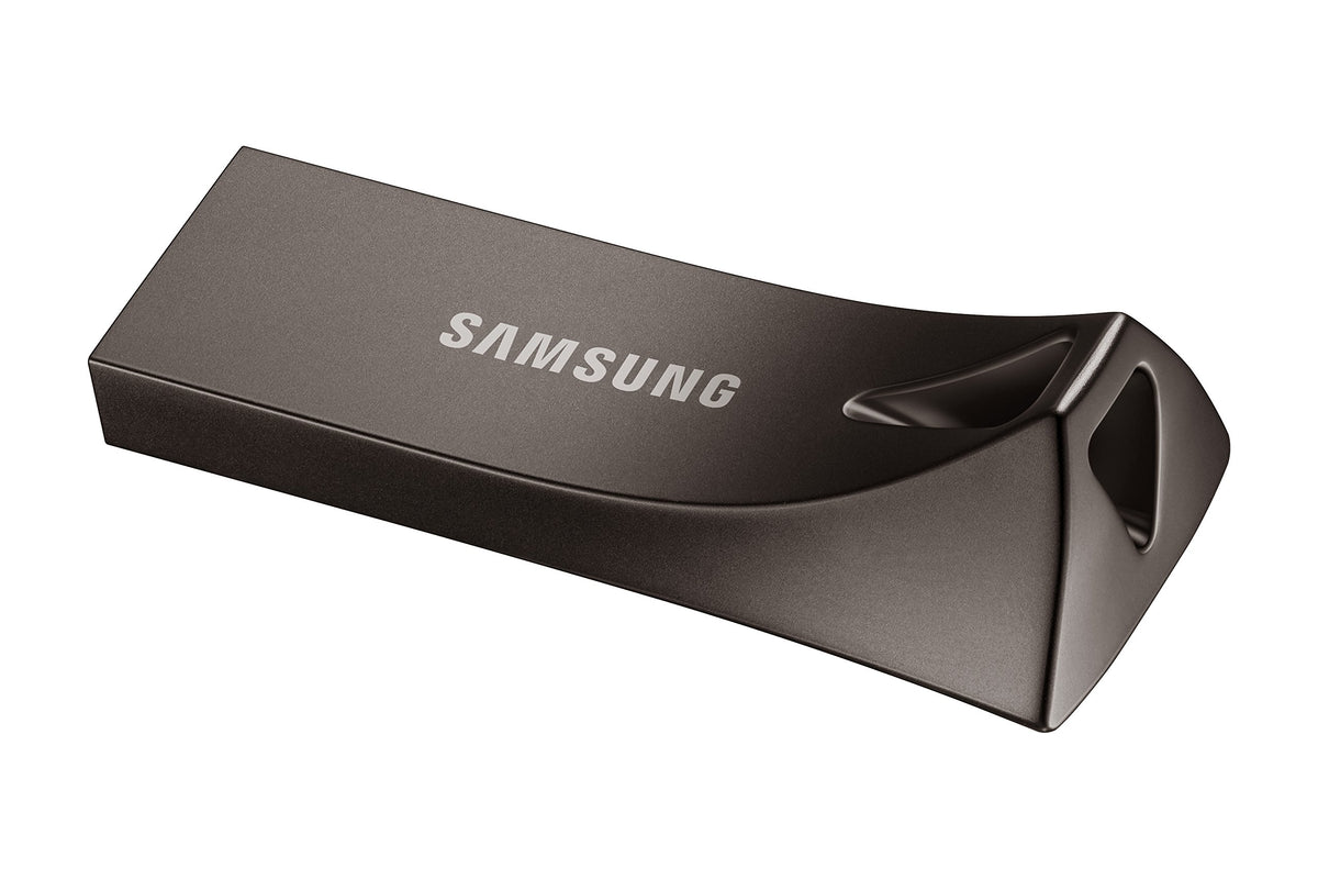 SAMSUNG BAR Plus 3.1 USB Flash Drive, 128GB, 400MB/s, Rugged Metal Casing, Storage Expansion for Photos, Videos, Music, Files, MUF-128BE4/AM, Titan