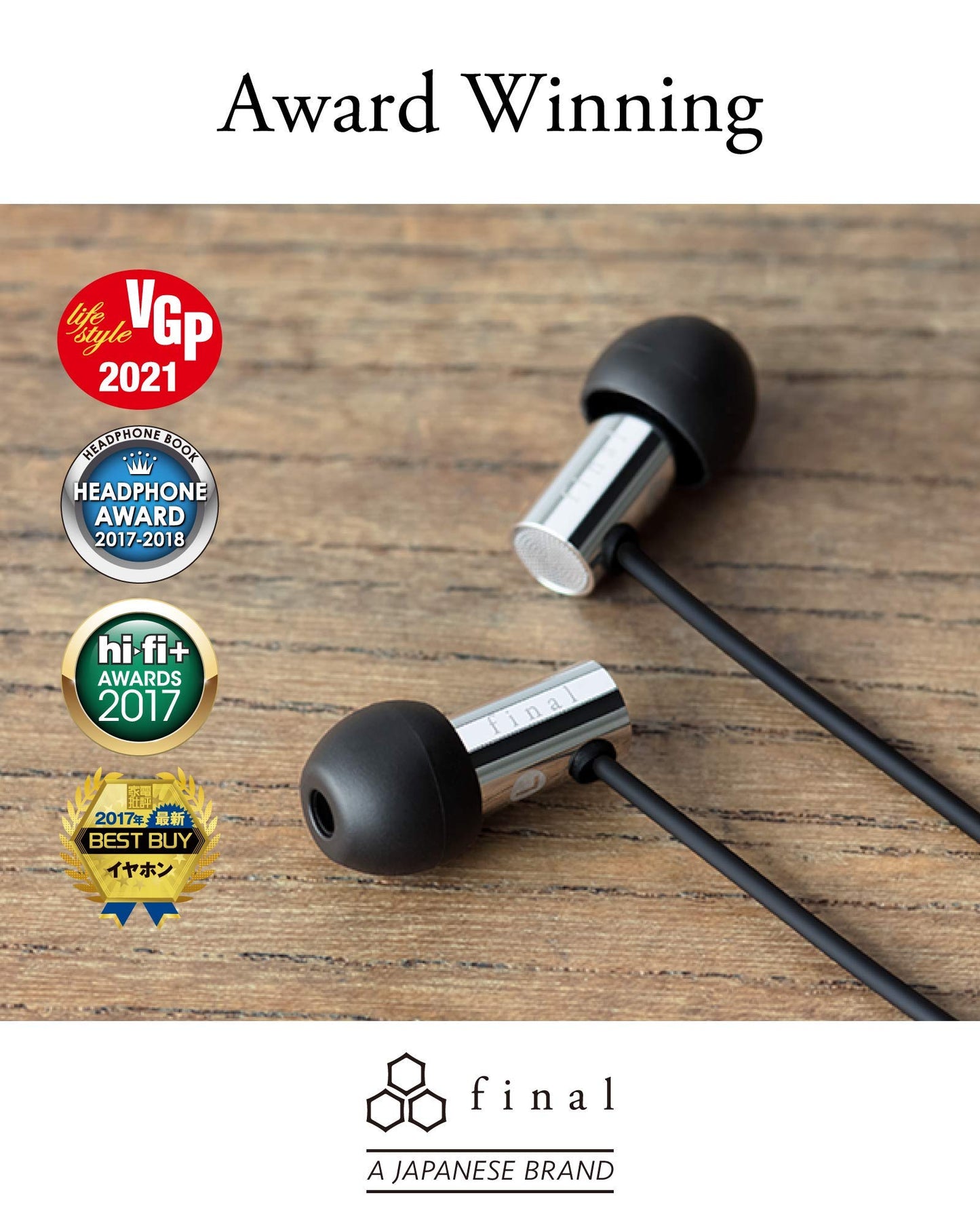 final Canal type earphone "E3000" FI-E3DSSã€Japan Domestic genuine products】