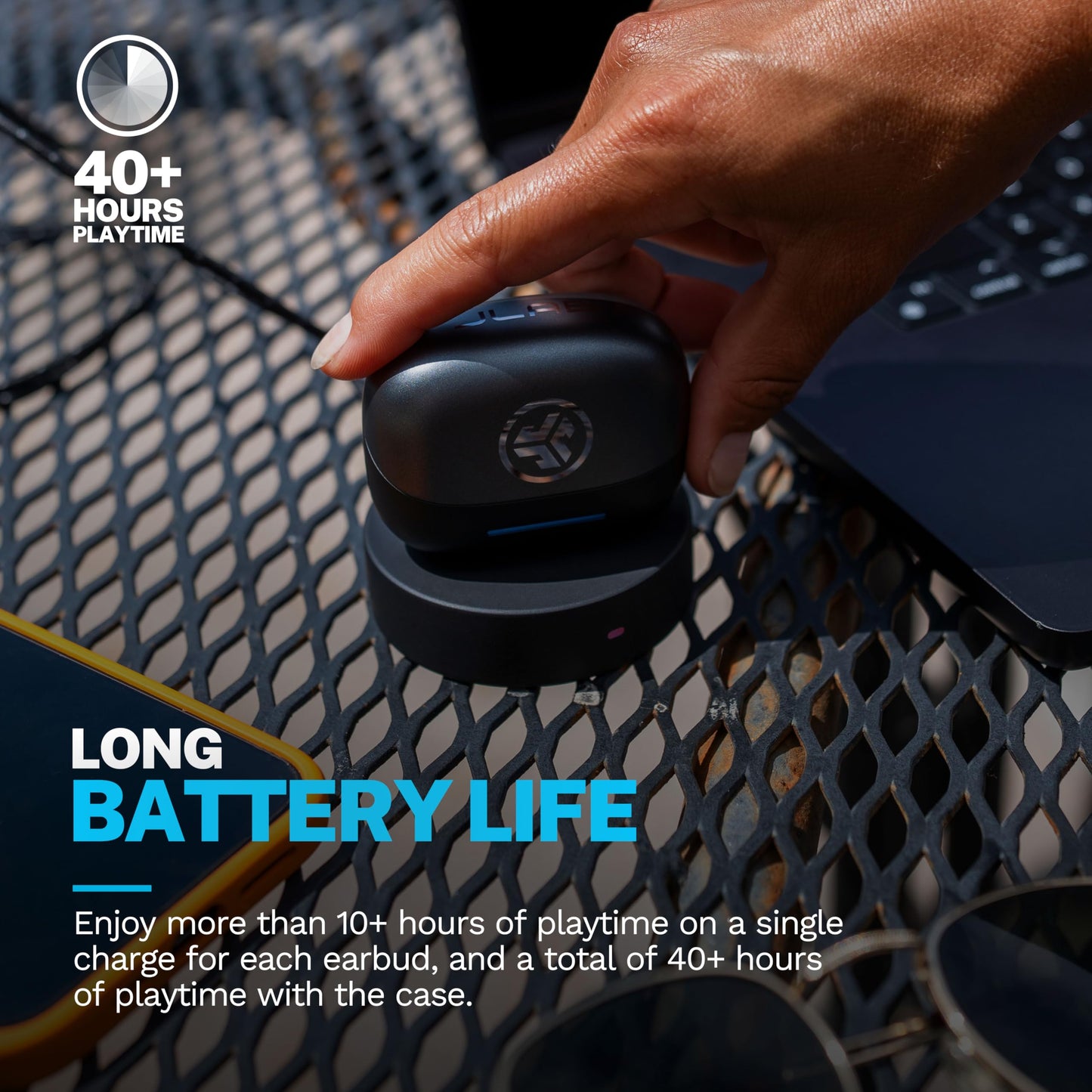 JLab Epic Pods ANC True Wireless Bluetooth Earbuds, Hybrid Dual Driver System, Knowles Balanced Armature, Adaptive Noise Canceling, 56+ Hours…