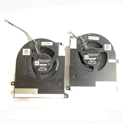 Replacement CPU+GPU Cooling Fan Compatible for Dell Alienware Area 51m R2 RTX2080 DC28000Q3SL DC28000Q4SL EG80151S1-C020-S9A EG80151S1-C010-S9A 0TW5Y8