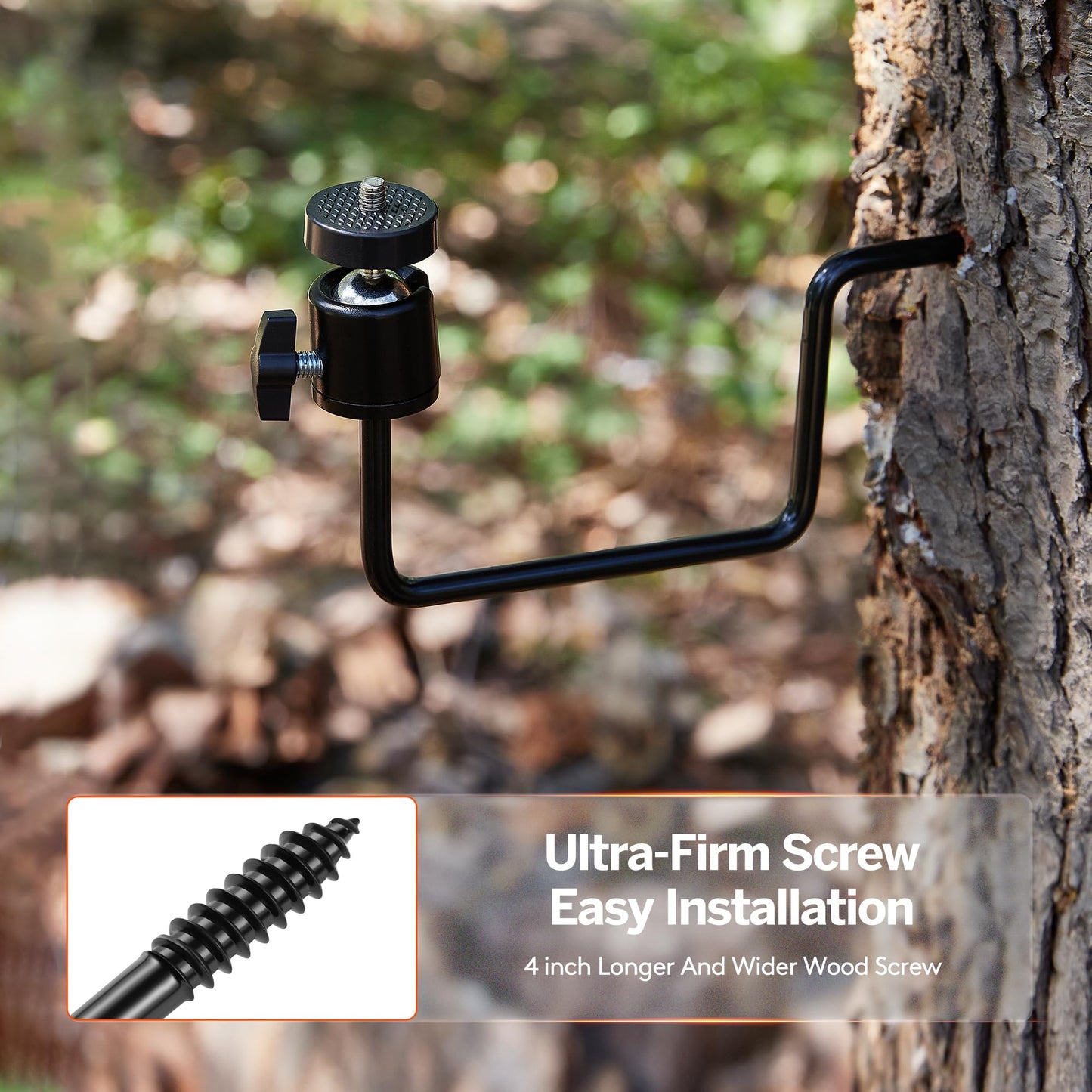 ALTIN Trail Camera Tree Mount, Holder, Bracket, 360 Rotatable, 5KG Capacity, Universal 1/4" Thread, Pack of 4