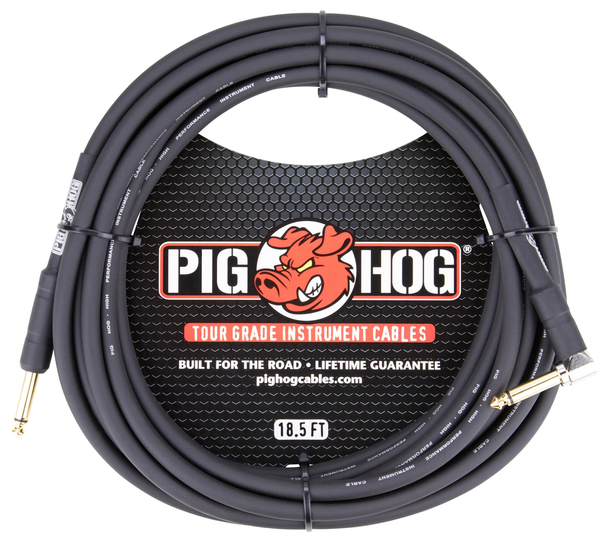 Pig Hog PH18R Right Angle Instrument Cable