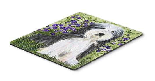 Caroline's Treasures SS8022MP Bearded Collie Mouse Pad, Hot Pad or Trivet for Home Office Gaming Working Computers Laptop Mouse Mat,Washable Large