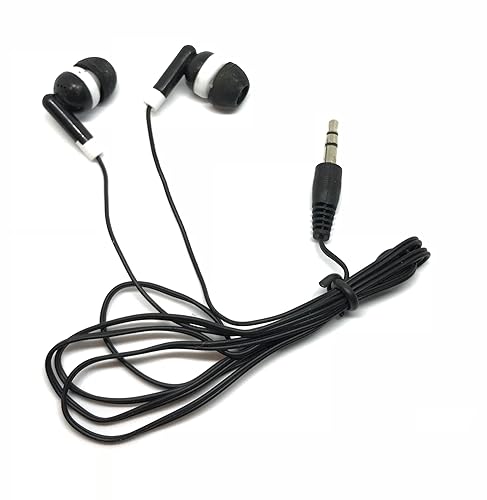 TFD Supplies Wholesale Bulk Hard Shell Plastic Carrying Storage Case Earbuds Headphones 50 Pack for iPhone, Android, MP3 Player - Black