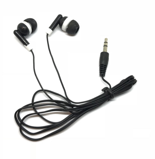 TFD Supplies Wholesale Bulk Hard Shell Plastic Carrying Storage Case Earbuds Headphones 50 Pack for iPhone, Android, MP3 Player - Black
