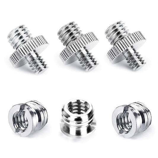 Niewalda 1/4 Inch to 3/8 Inch Tripod Adapter - 3/8 to 1/4 Mount Screws, Camera/Monopod/Light Stand Accessory