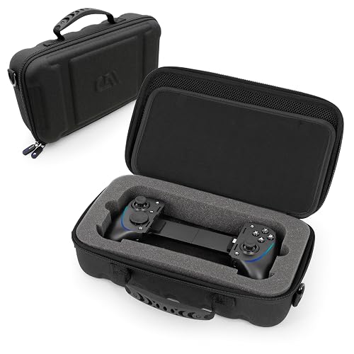 CASEMATIX Travel Case Fits Razer Kishi Ultra Gaming Controller and Mobile Gaming Phone Controller Accessories, Includes Shoulder Strap, Impact