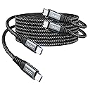 USB C Cable Fast Charging 60W, 2Pack 6FT USB C to C Cable, USB C Cord Upgraded Extra Durable Braided USBC to USBC Cable Compatible with iPhone 17 16