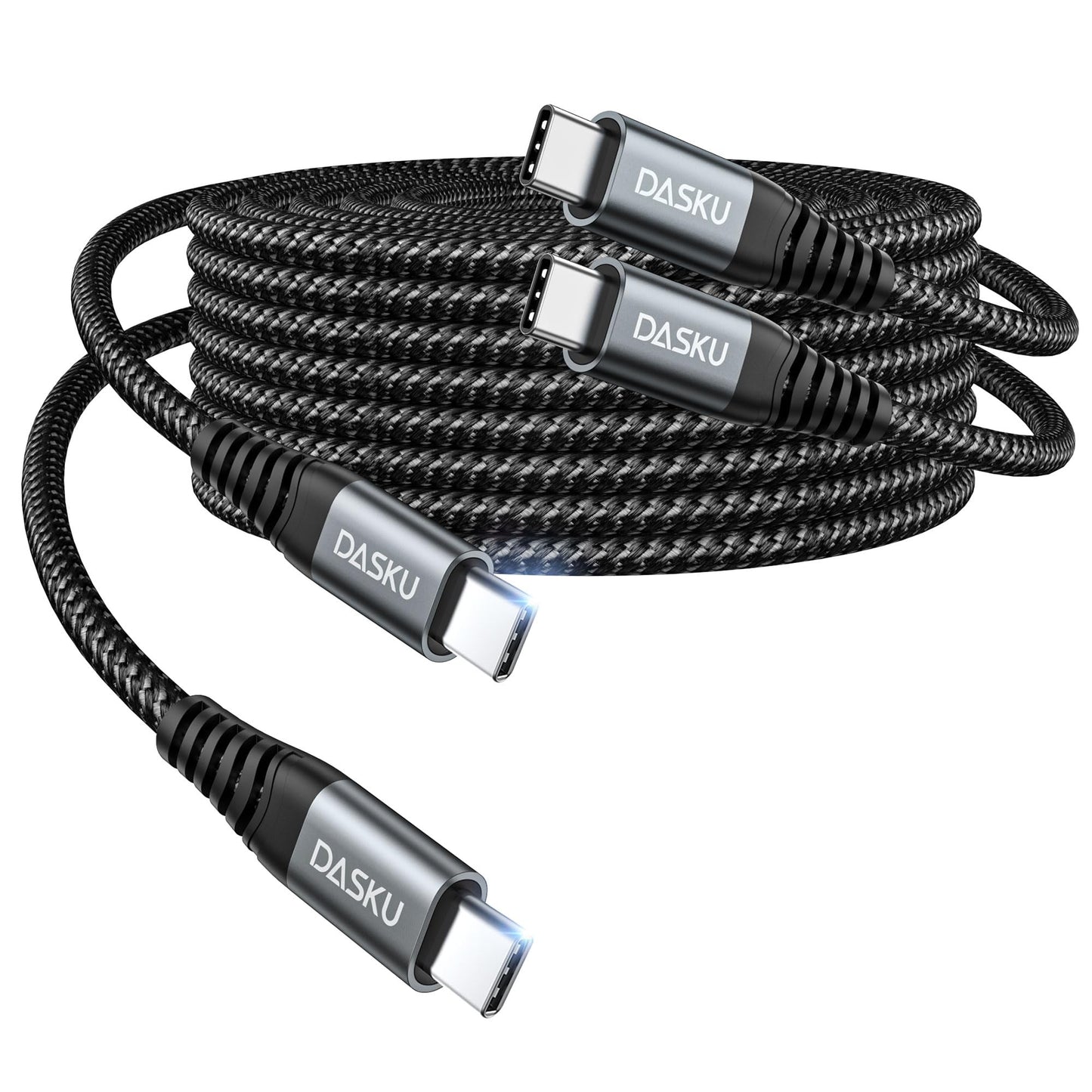 USB C Cable Fast Charging 60W, 2Pack 6FT USB C to C Cable, USB C Cord Upgraded Extra Durable Braided USBC to USBC Cable Compatible with iPhone 17 16
