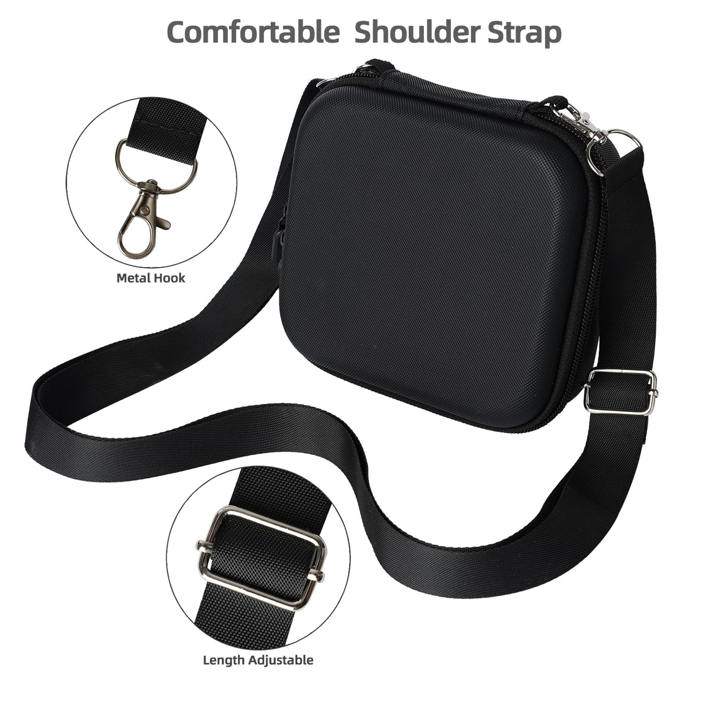 Carrying Case For DJI Osmo Nano: PU Leather Hard Shell Storage Bag for Full Accessories - Portable Vlog & Travel Organizer for Creators, Vloggers