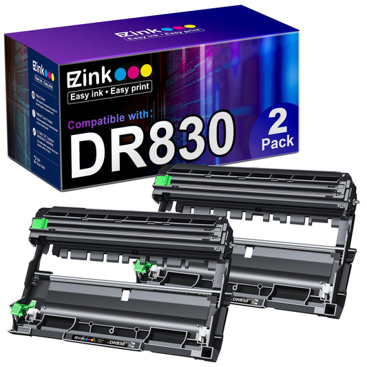 E-Z Ink Compatible Drum Unit Replacement for Brother DR830 DR-830 TN830 TN-830 Drum Unit to use with HL-L2460DW DCP-L2640DW HL-L2480DW HL-L2400D
