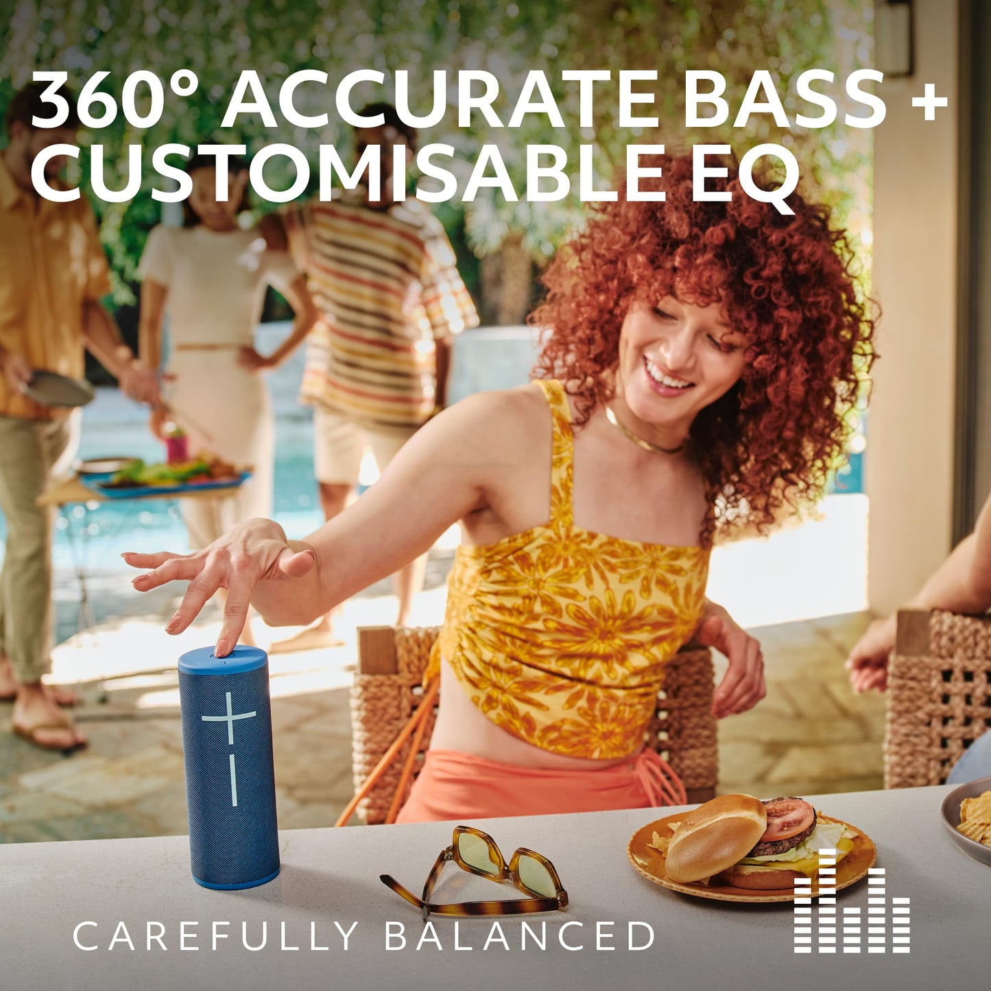 Ultimate Ears Boom 4 Portable Waterproof Bluetooth Speaker with 360-Degree, Bold, Immersive, Crystal-Clear Sound, Floating Speaker with 15-Hour