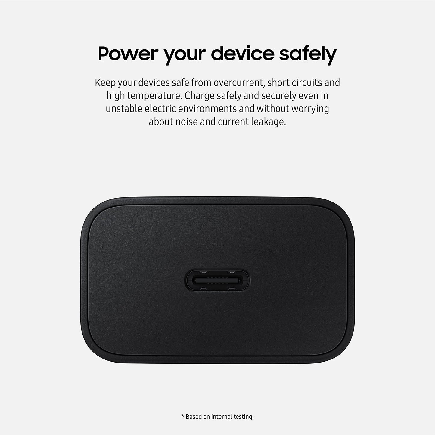 Samsung 15W Wall Charger Type C Only (Cable not Included), Black