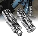 True MODS 2pc Heavy-Duty LED Whip Light Flag Spring Mount Mounting Base [Chrome-Finish] [Quick Release] [1/2" 20 Thread] for Offroad UTV ATV SxS