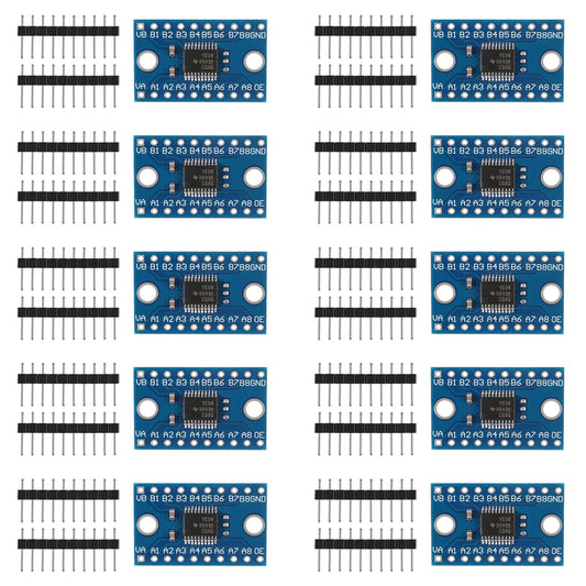 Dorhea 10PCS TXS0108E 8 Channel Level Conversion Module High Speed Full Duplex 8 Way Bi-Directional Converter 8-Bit Logic Level Module Shifter 3.3V…