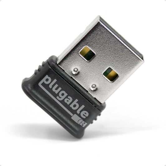 Plugable USB Bluetooth 4.0 Low Energy Micro Adapter (Compatible with Windows 11, 10, 8.x, 7, Classic Bluetooth, Gamepad, and Stereo Headset