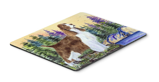 Caroline's Treasures SS8105MP Springer Spaniel Mouse Pad, Hot Pad or Trivet for Home Office Gaming Working Computers Laptop Mouse Mat,Washable Large