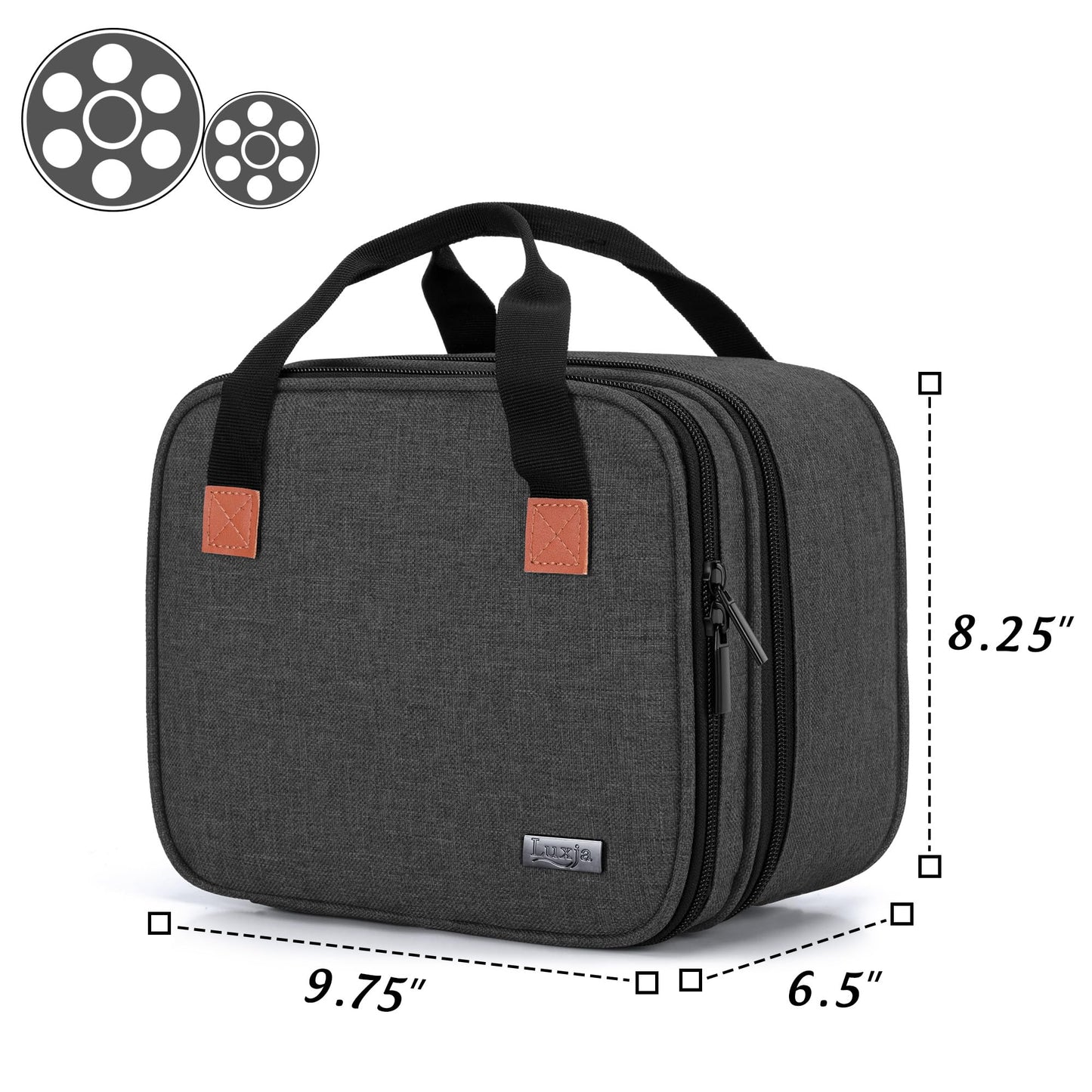 LUXJA Carrying Bag Compatible with DR.J Mini Projector, Portable Case for Mini Projector and Accessories, Black