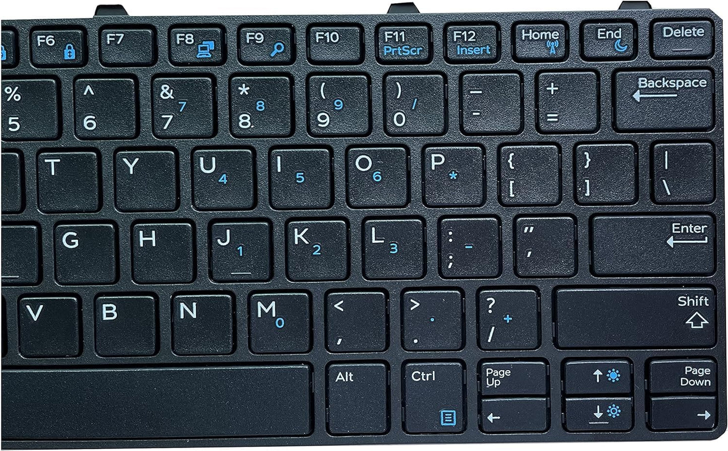 YIJIATech Replacement Keyboard with Screwdriver US Layout for Dell Latitude 3180 3189 3190 3380 Black Border